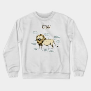 Anatomy of a Lion Crewneck Sweatshirt